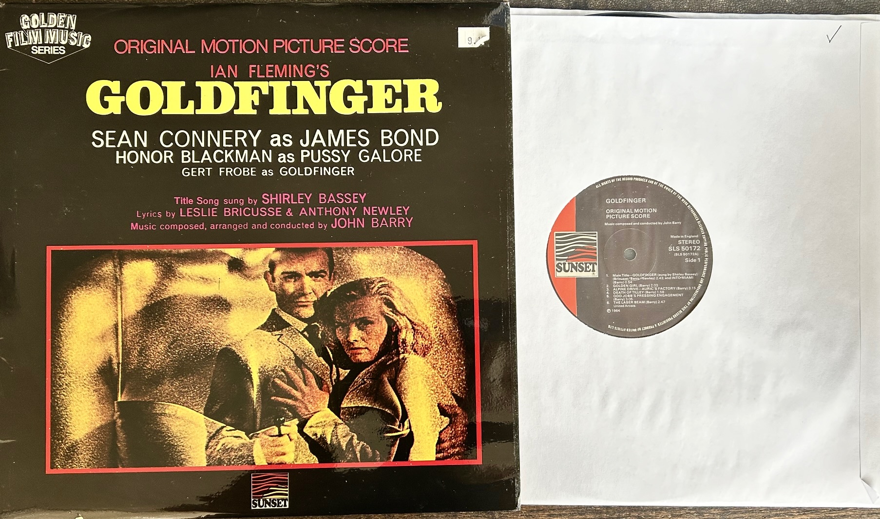 1976 UK Stereo Reissue Goldfinger front cover