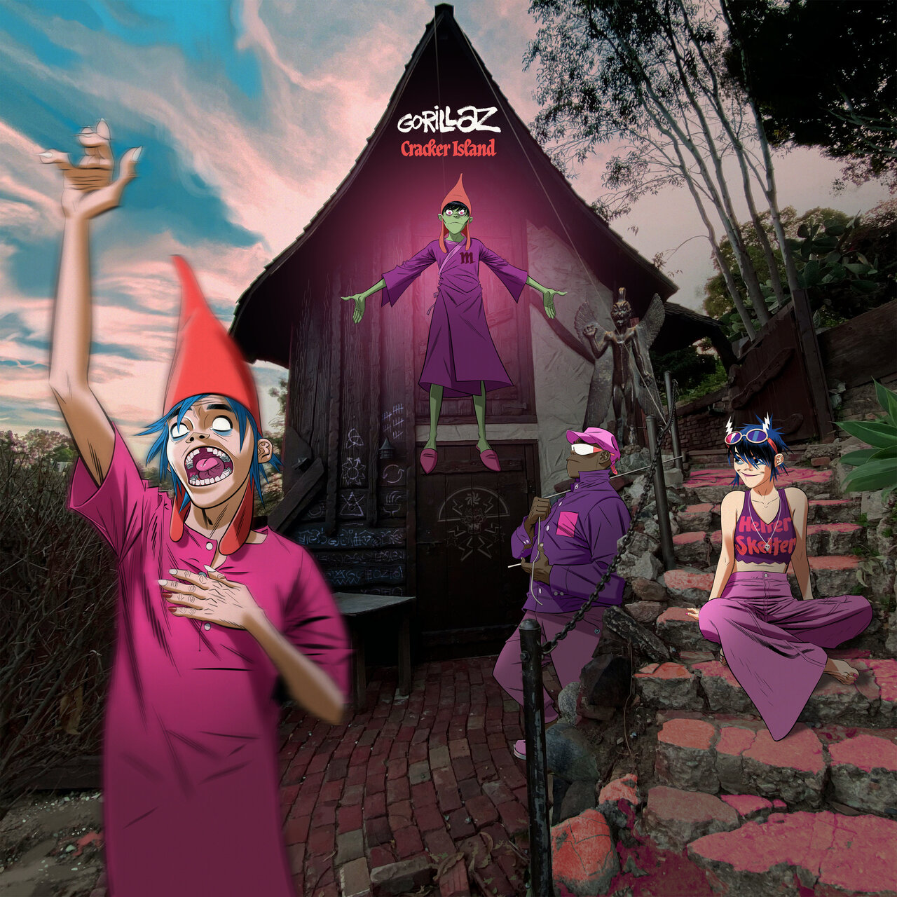 Album cover for 'Cracker Island' by Gorillaz