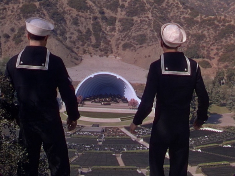 Gene Kelly and Frank Sinatra at Hollywood Bowl in Anchors Aweigh