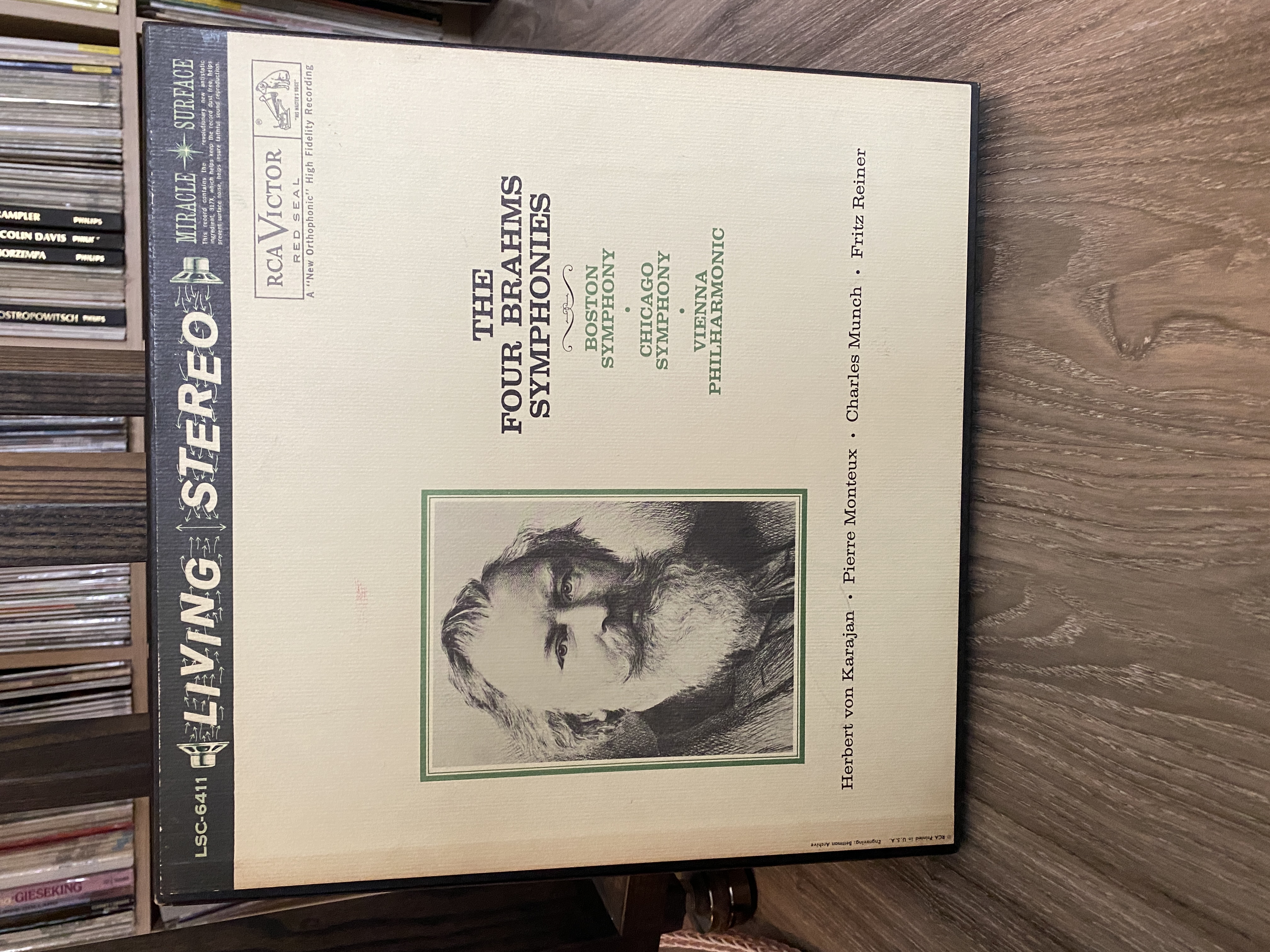 brahms four symphonies, karajan, vienna philharmonic, lsc-6411