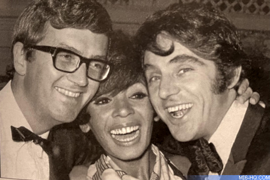 Leslie Bricusse (l.), Shirley Bassey (c.) and Anthony Newley (r.)