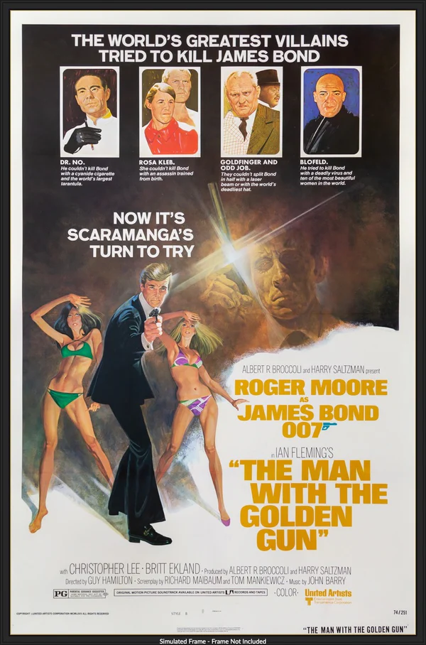 The Man with the Golden Gun - Original 1974 Poster